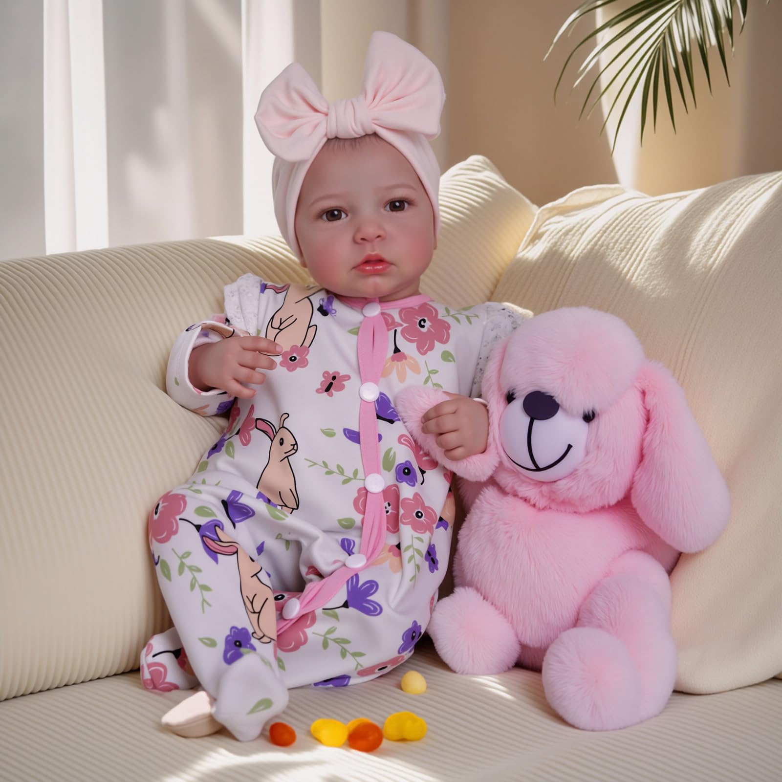 BABESIDE Reborn Baby Dolls - 20 Inch Cute Soft Vinyl Realistic Baby Doll