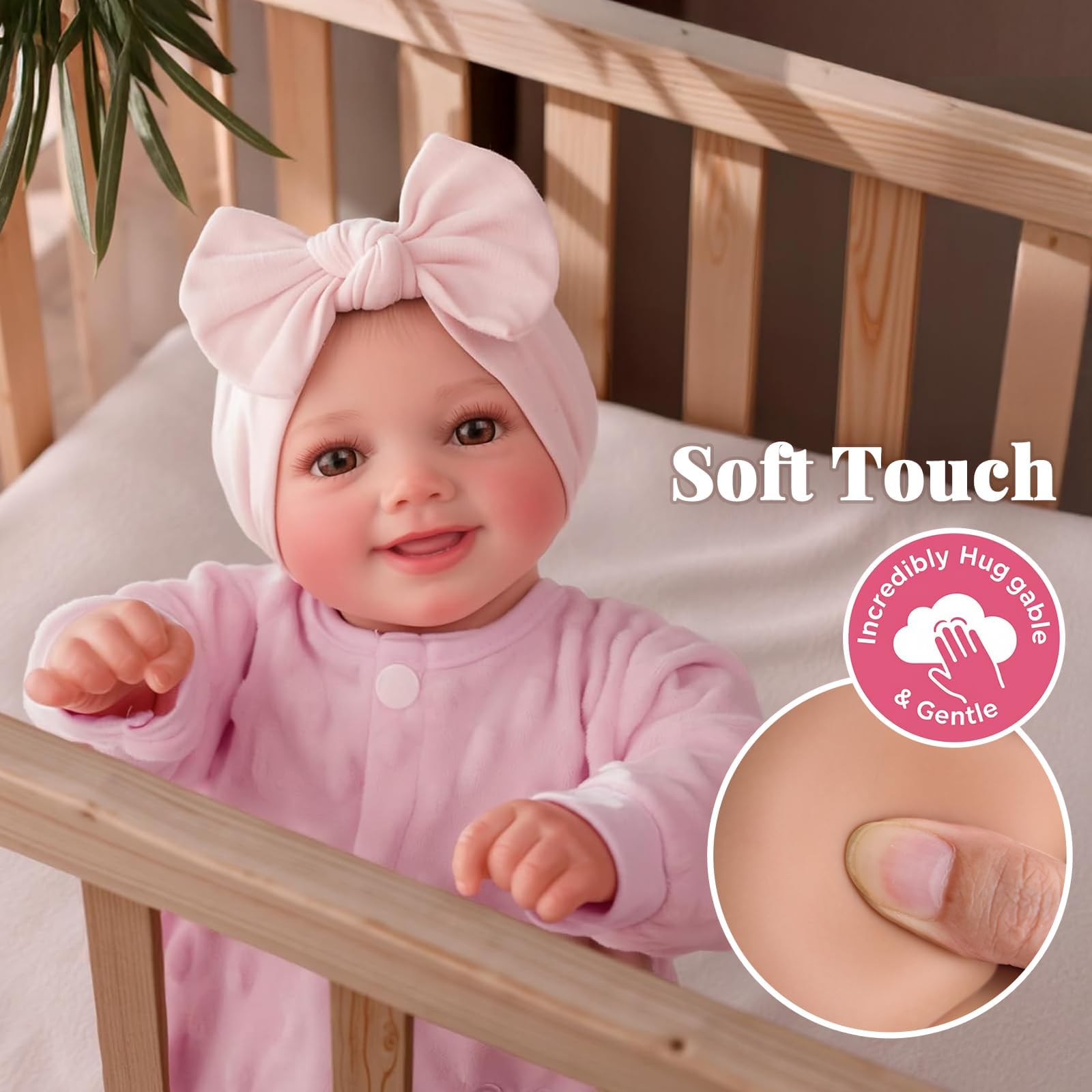 BABESIDE Reborn Baby Dolls Sunny - 17 Inch Cute Realistic Baby Doll
