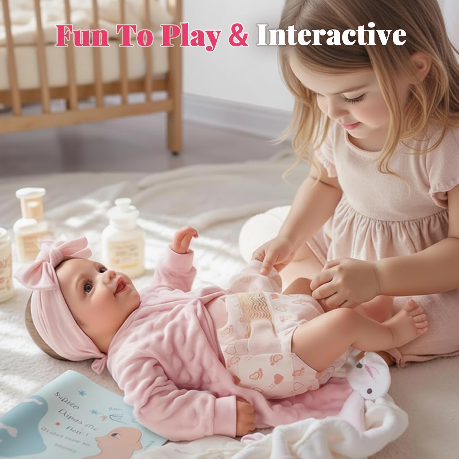 BABESIDE Reborn Baby Dolls Sunny - 17 Inch Cute Realistic Baby Doll