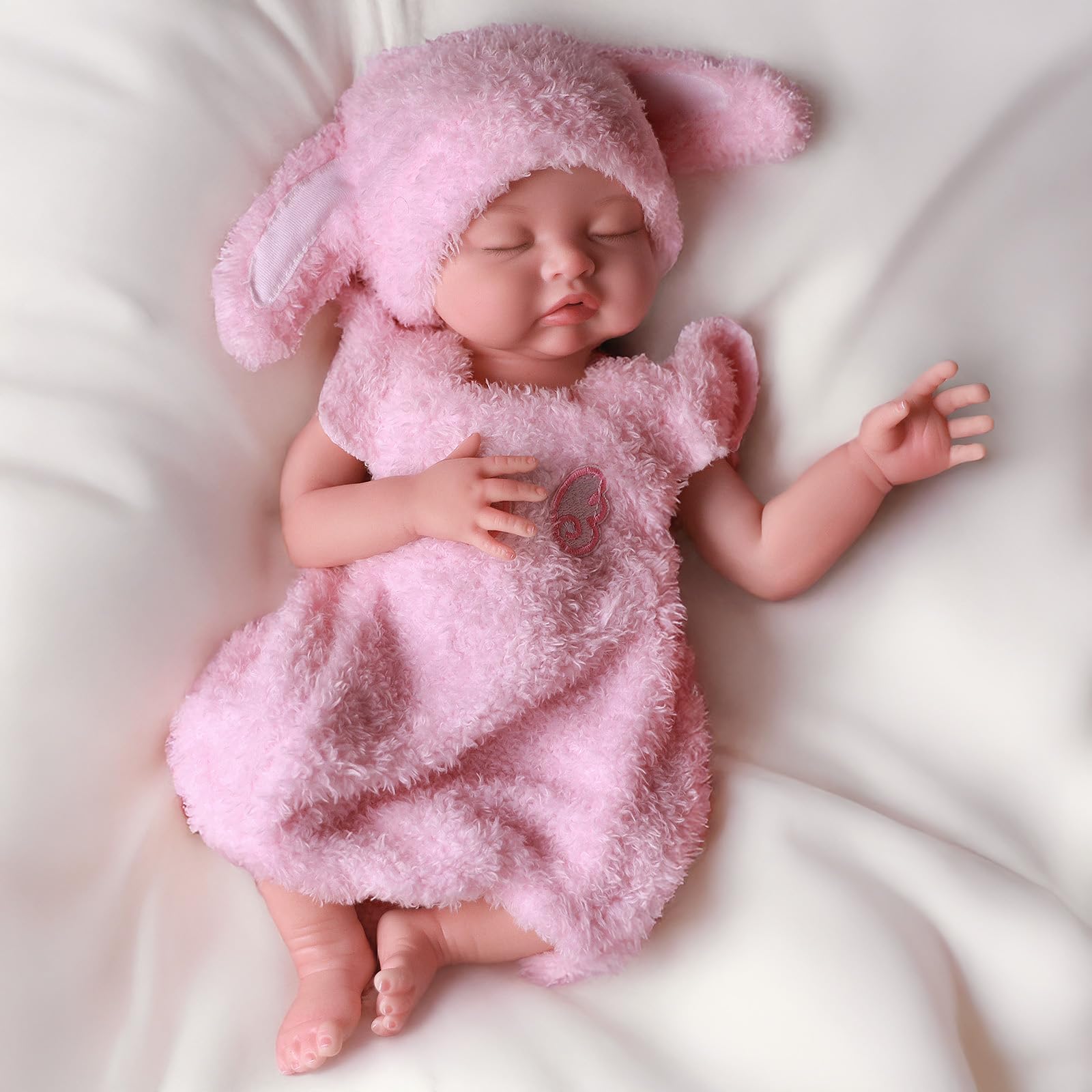 BABESIDE Silicone Baby Doll 16Inch Reborn Dolls with Weighted Lifelike Feel