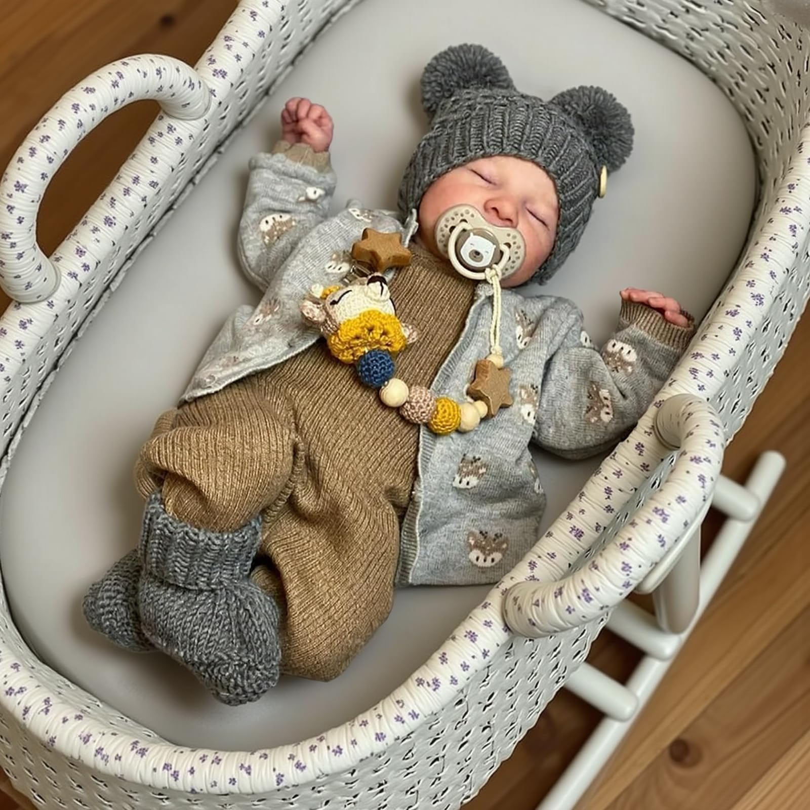 BABESIDE Reborn Baby Dolls Boy, 17 Inch Realistic Doll with Accessories