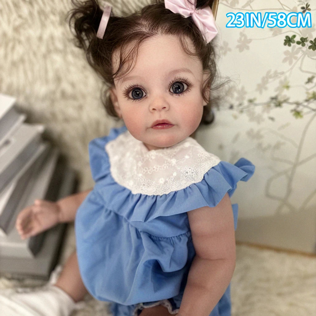 Lucy — 22-Inch Black-Eye Full-Body Reborn Girl Doll — product image 6
