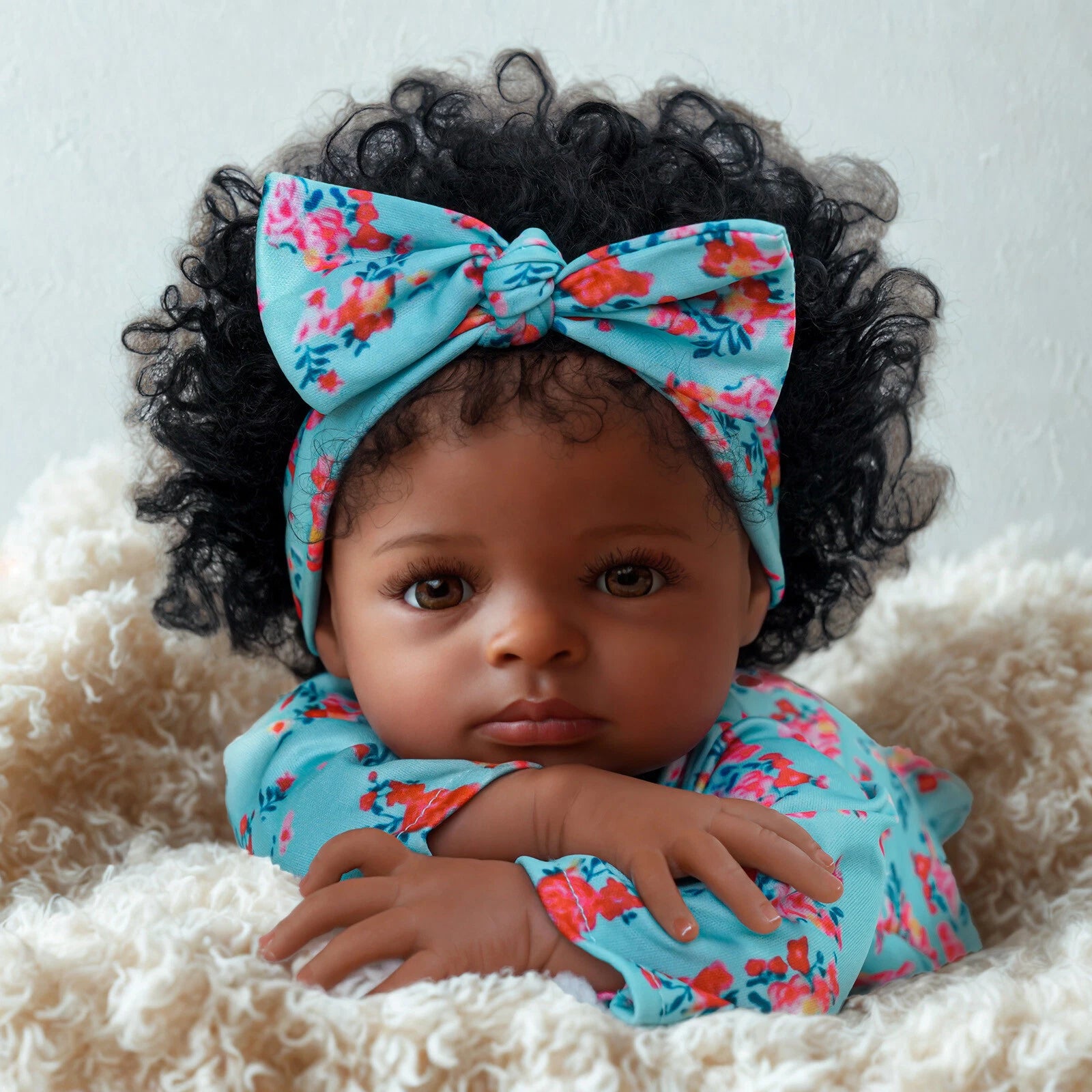 Amelia — 20-Inch Brown-Eye Soft-Body Reborn Girl Doll — product image 1