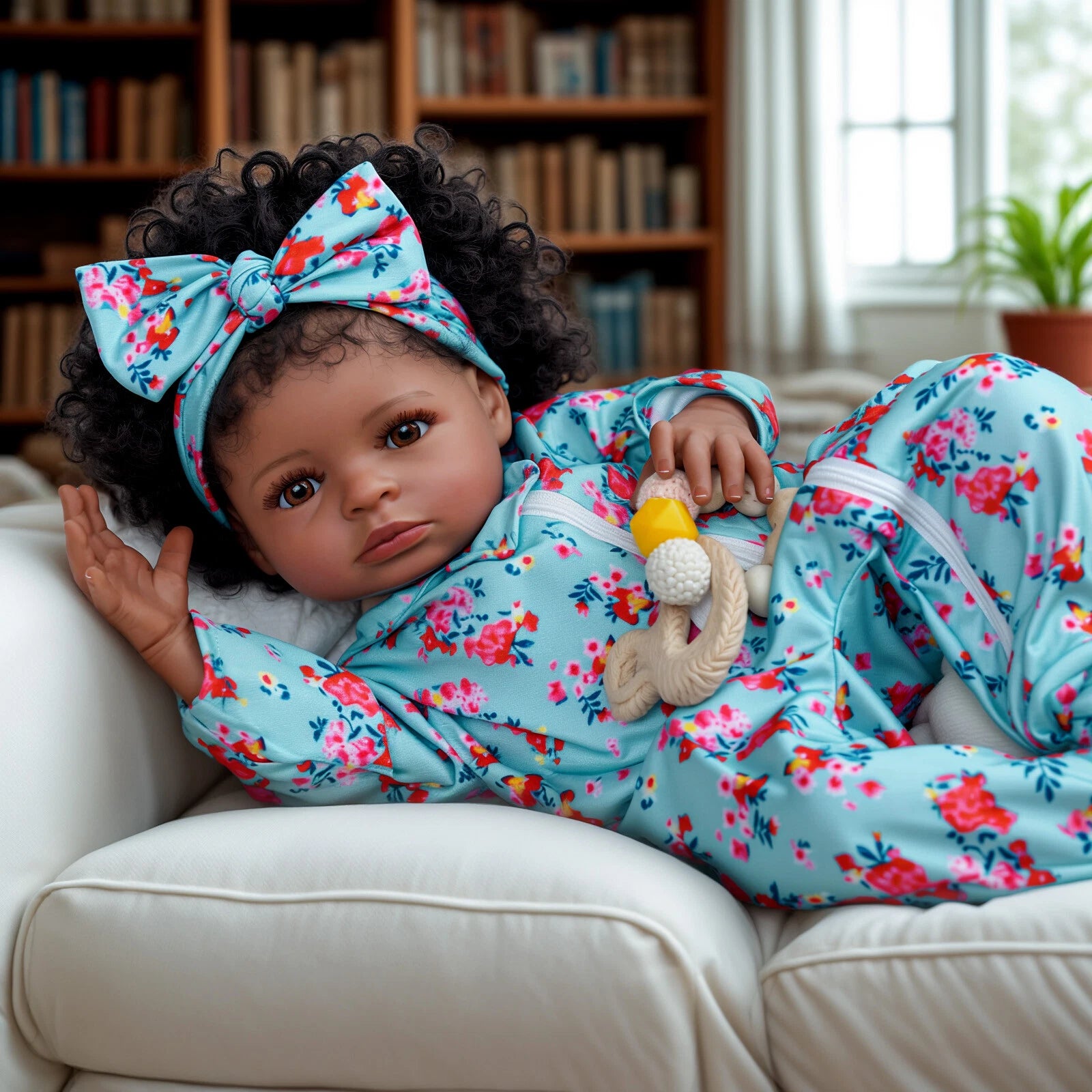 Amelia — 20-Inch Brown-Eye Soft-Body Reborn Girl Doll — product image 5