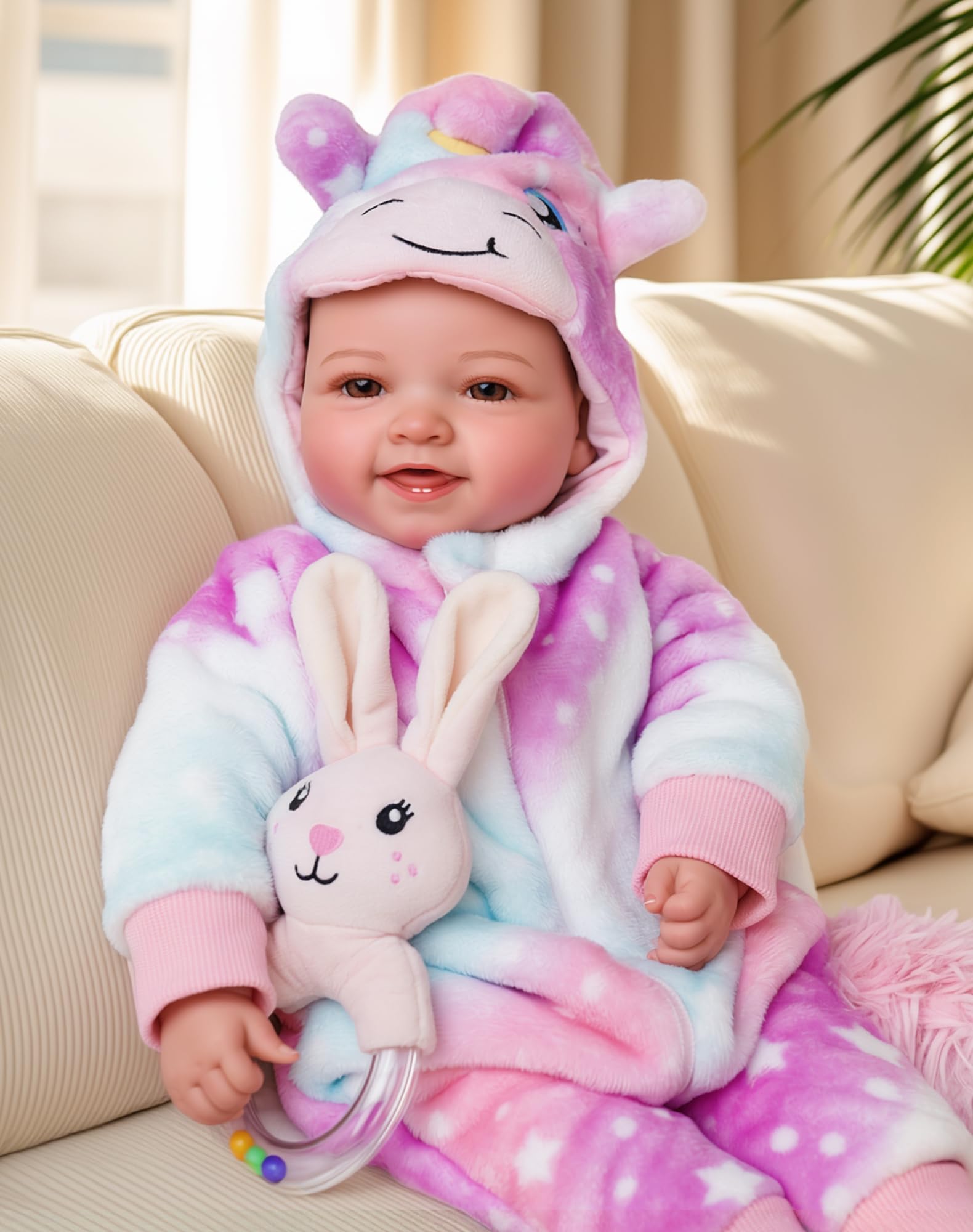 BABESIDE Baby Dolls, 17inch Large Realistic Cute Soft Body Baby Doll