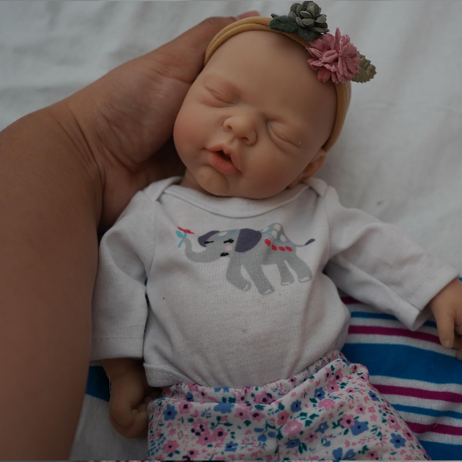 MYREBABY Lifelike Reborn Baby Dolls - 12-inch Full Silicone Newborn Girl, Real Life Baby Dolls with Clothes & Feeding Accessories Set for Kids Age 3+