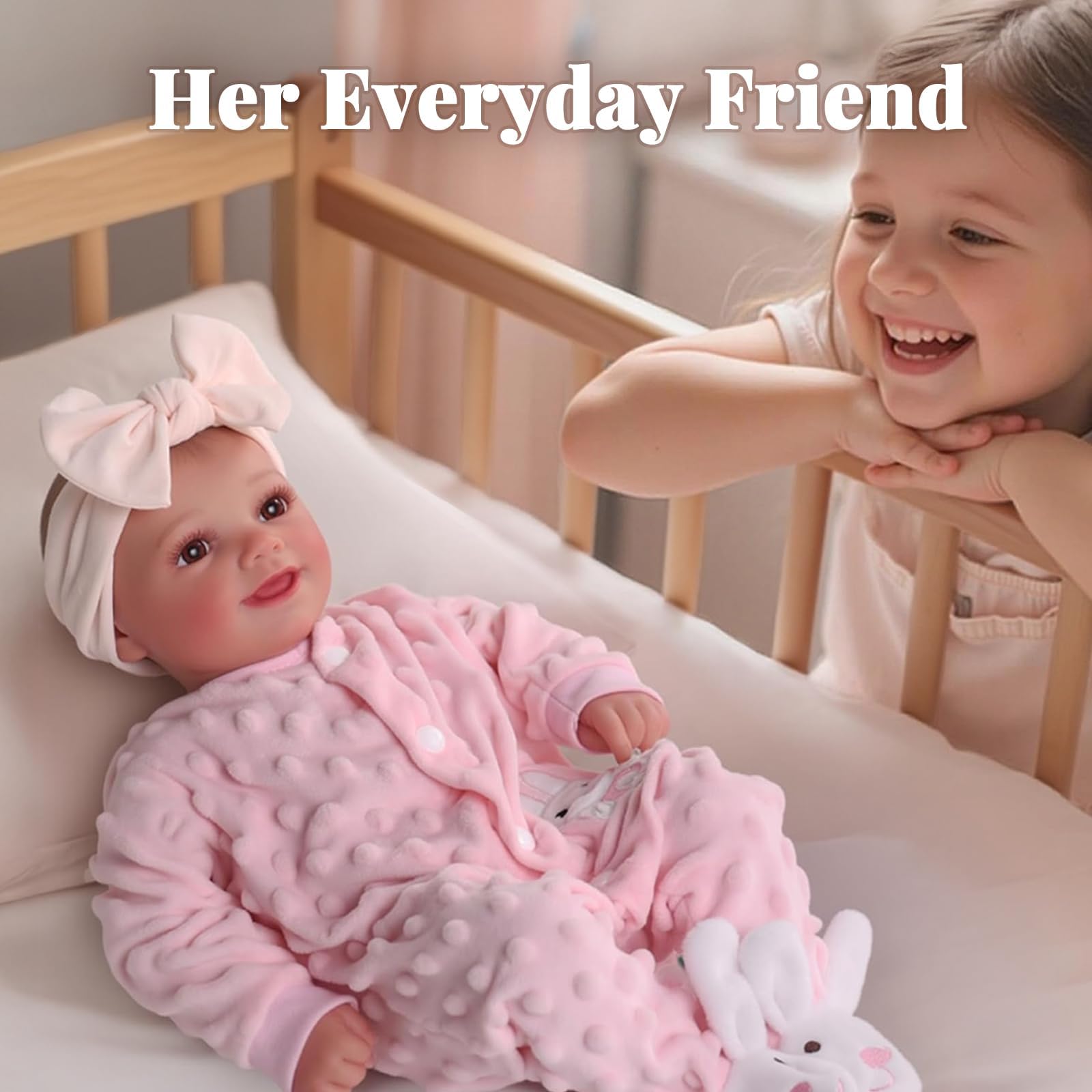 BABESIDE Reborn Baby Dolls Sunny - 17 Inch Cute Realistic Baby Doll