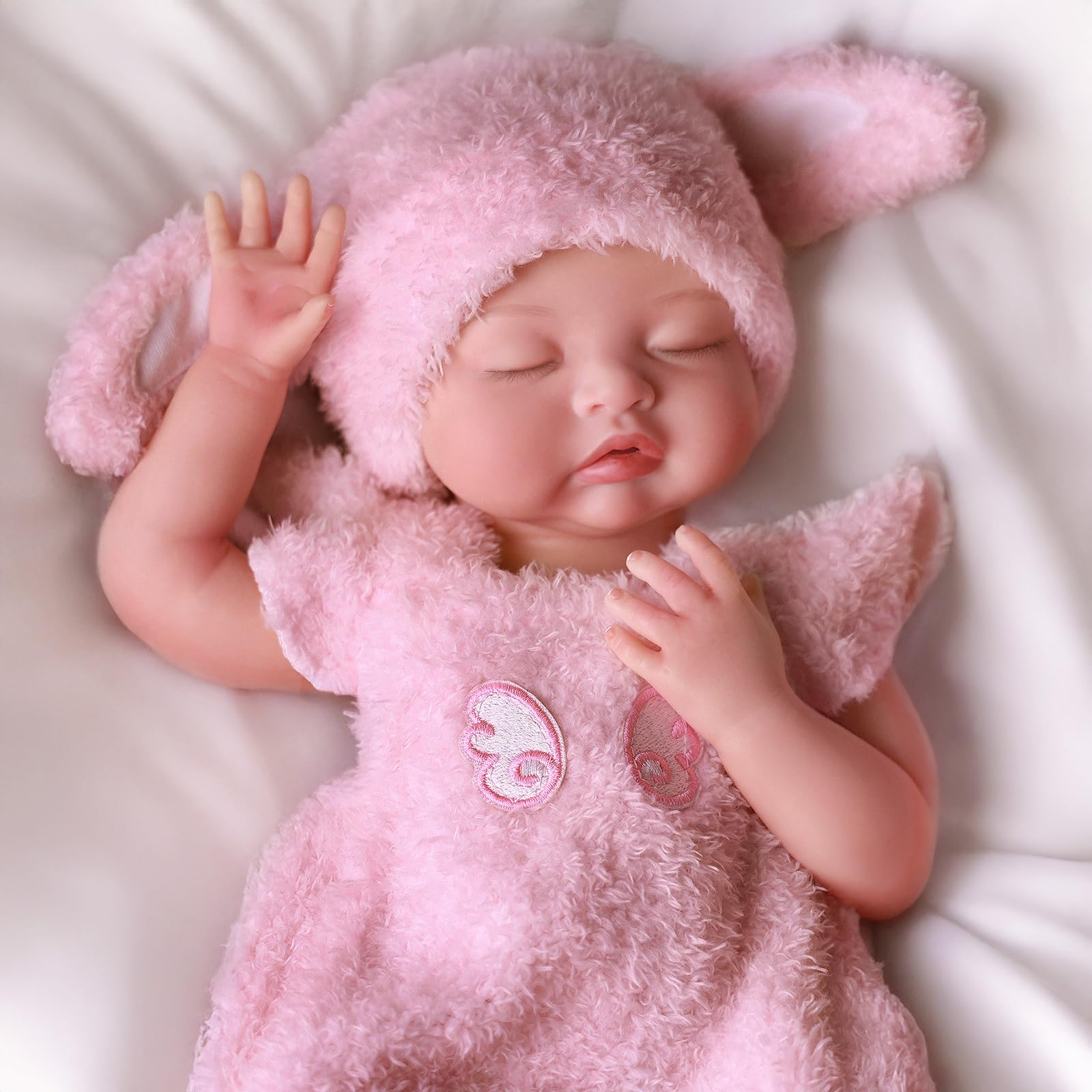 BABESIDE Silicone Baby Doll 16Inch Reborn Dolls with Weighted Lifelike Feel