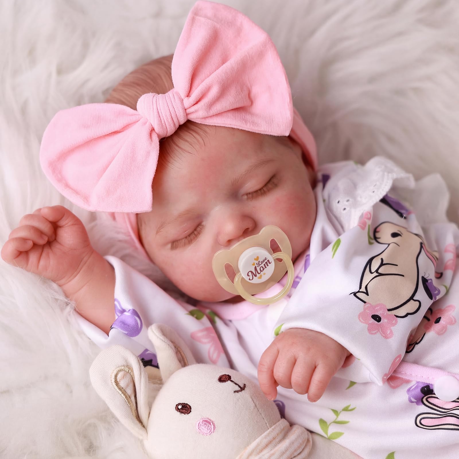 BABESIDE 20 Inch Reborn Baby Dolls Girl, Realistic Newborn Baby Doll