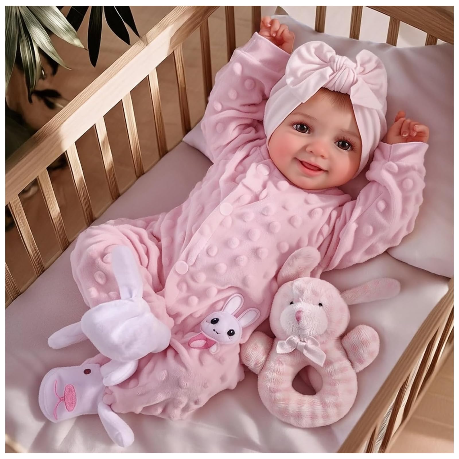 BABESIDE Reborn Baby Dolls Sunny - 17 Inch Cute Realistic Baby Doll