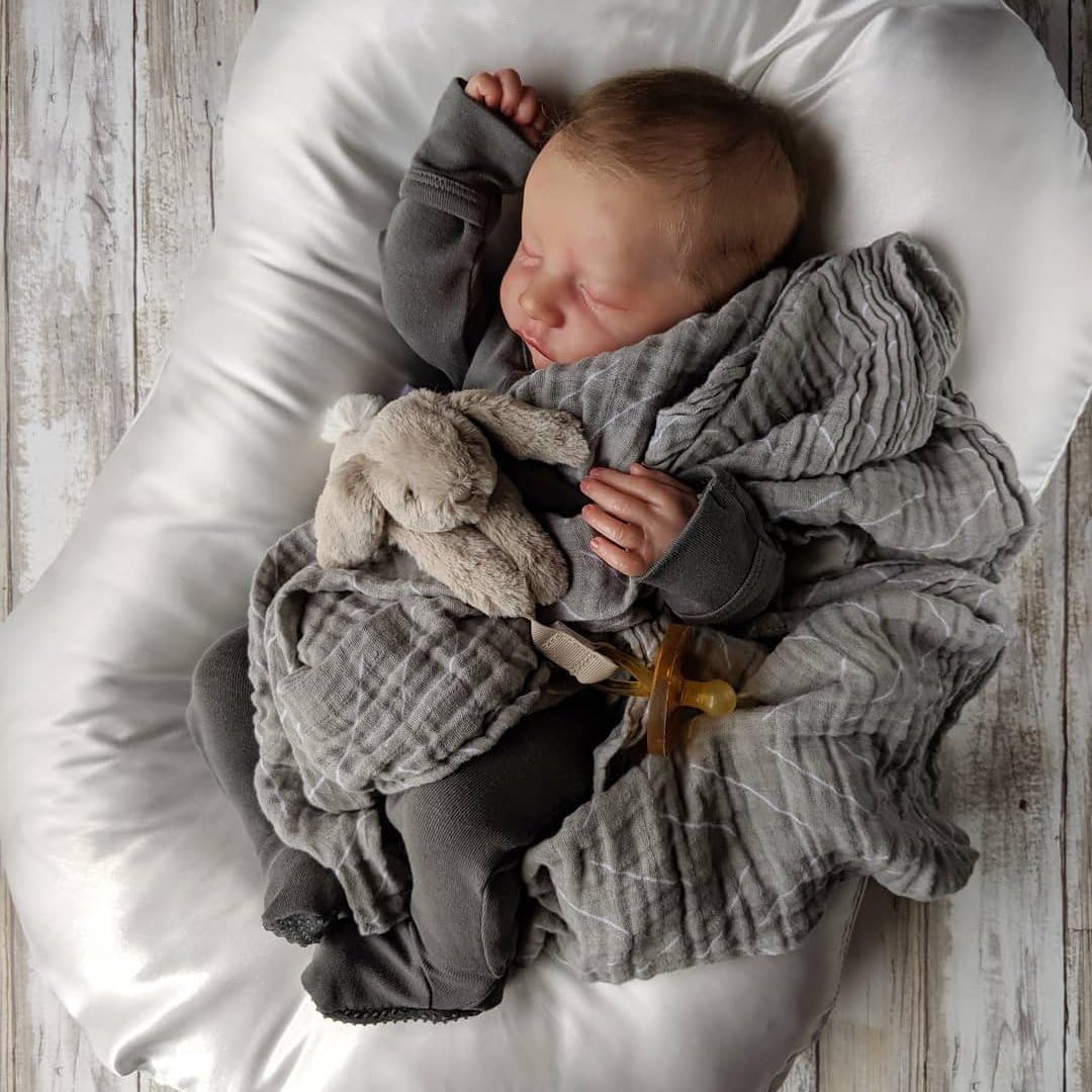 CHAREX Realistic Reborn Baby Dolls,18-inch Real Life Newborn Sleeping Boy