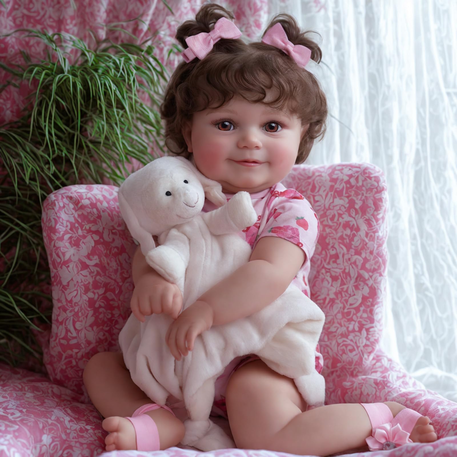JIZHI 20Inch Reborn Baby Dolls, Real Baby Feeling Realistic Gift for Kids