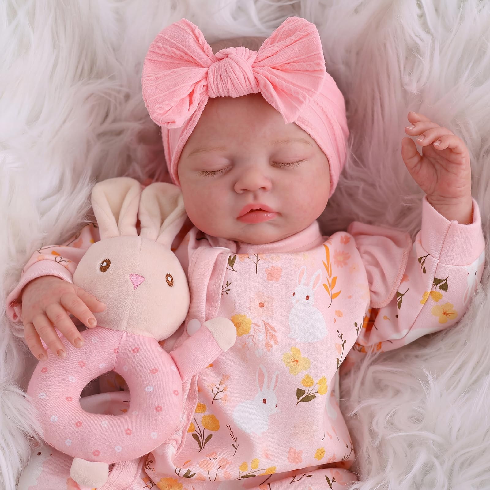 BABESIDE Reborn Baby Dolls Girl, 17 Inch Realistic Doll with Accessories