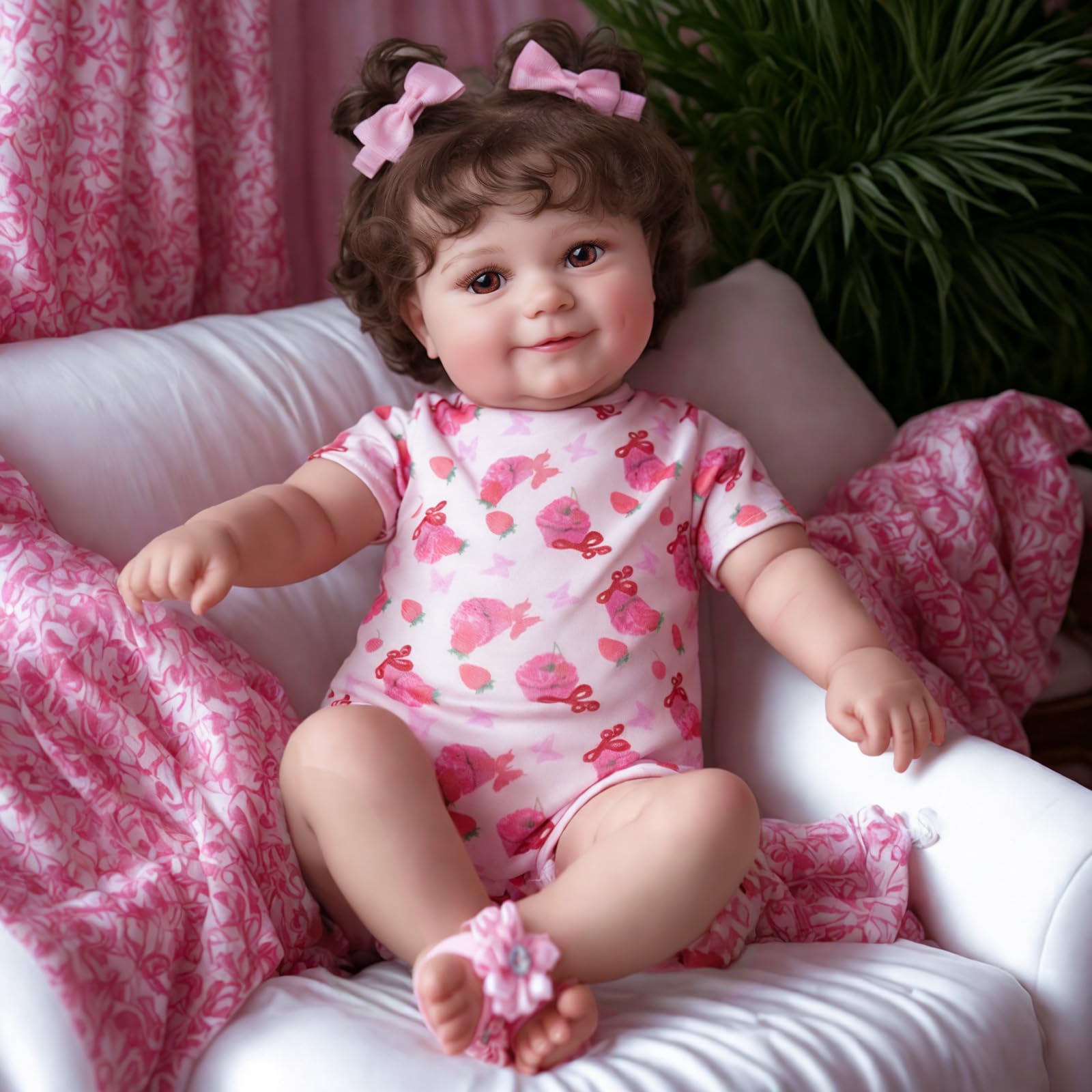 JIZHI 20Inch Reborn Baby Dolls, Real Baby Feeling Realistic Gift for Kids