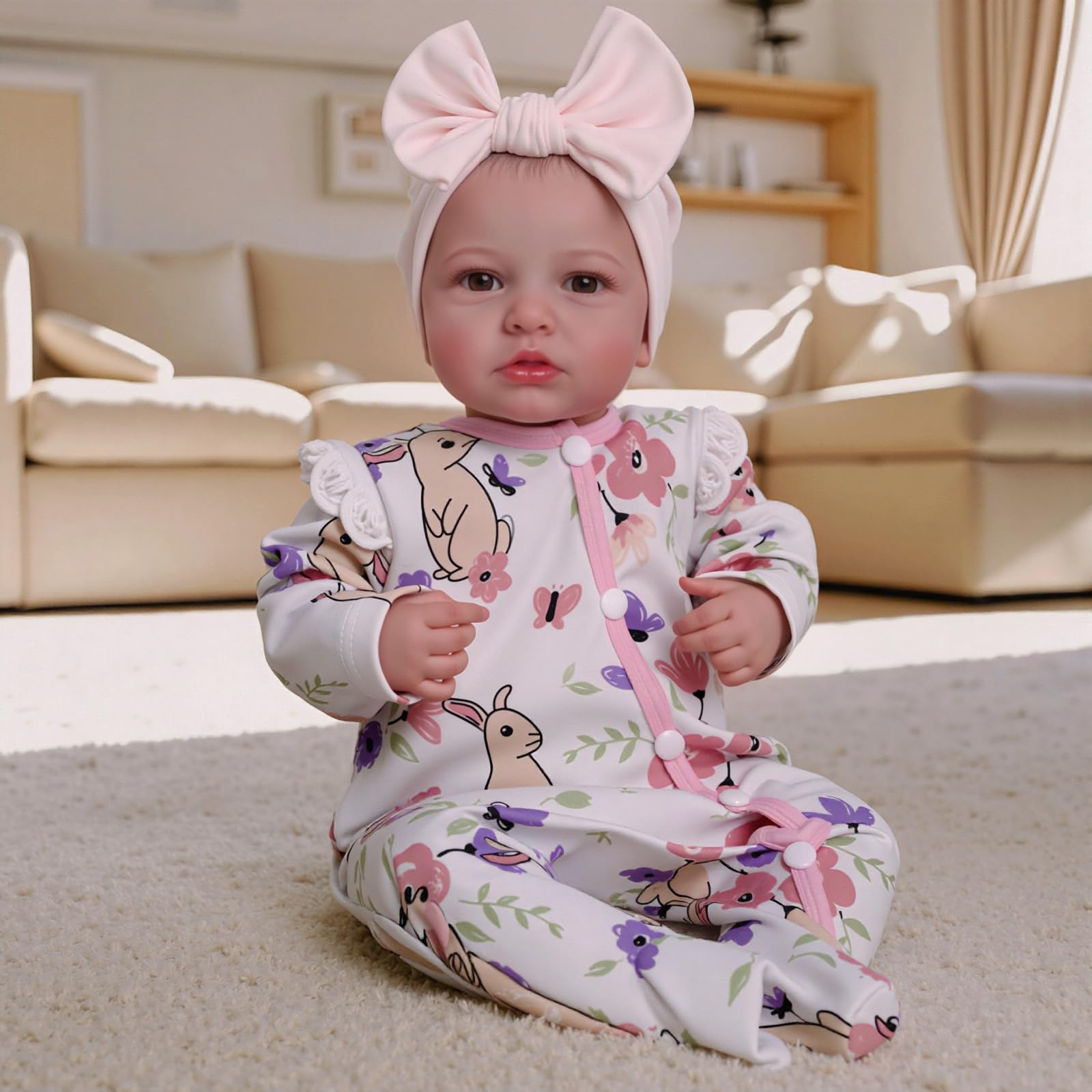 BABESIDE Reborn Baby Dolls - 20 Inch Cute Soft Vinyl Realistic Baby Doll