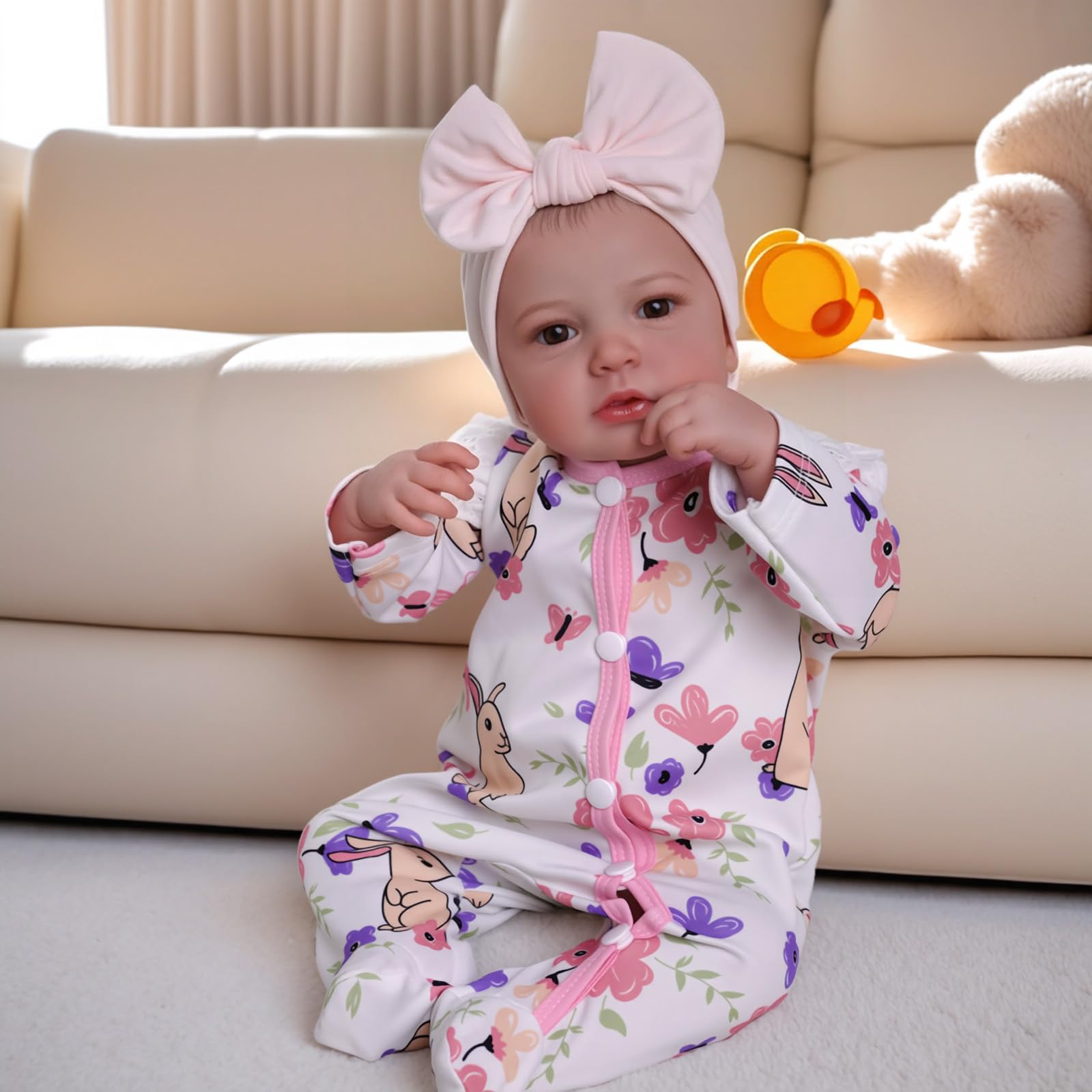 BABESIDE Reborn Baby Dolls - 20 Inch Cute Soft Vinyl Realistic Baby Doll