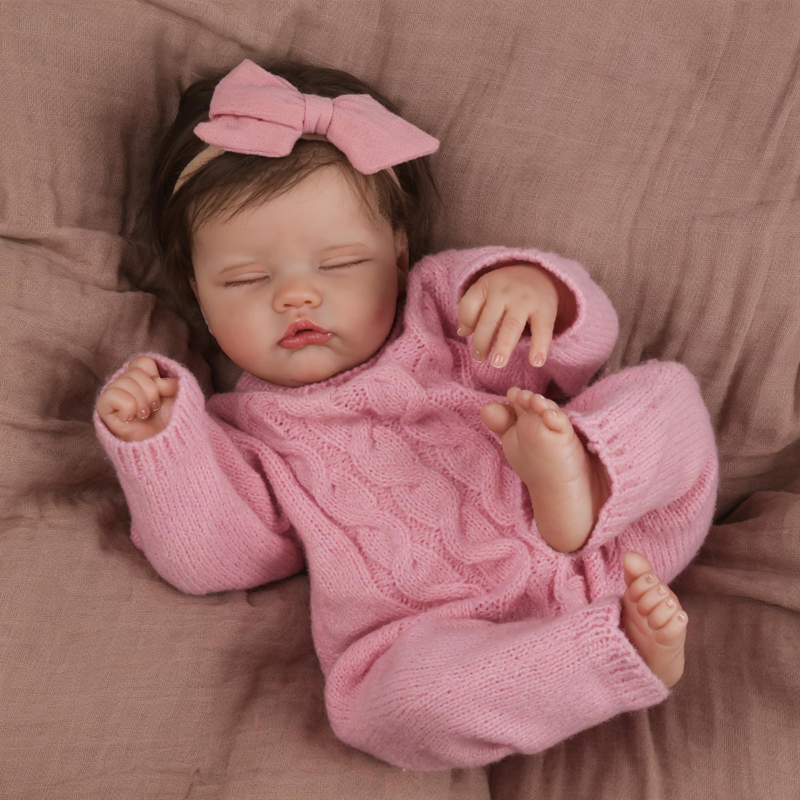 WOOROY Realistic Reborn Baby Dolls Aria, 18-Inch Real Life Newborn Girl