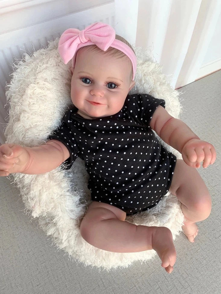 Cora — 20-Inch Blue-Eye Soft-Body Reborn Girl Doll — product image 2