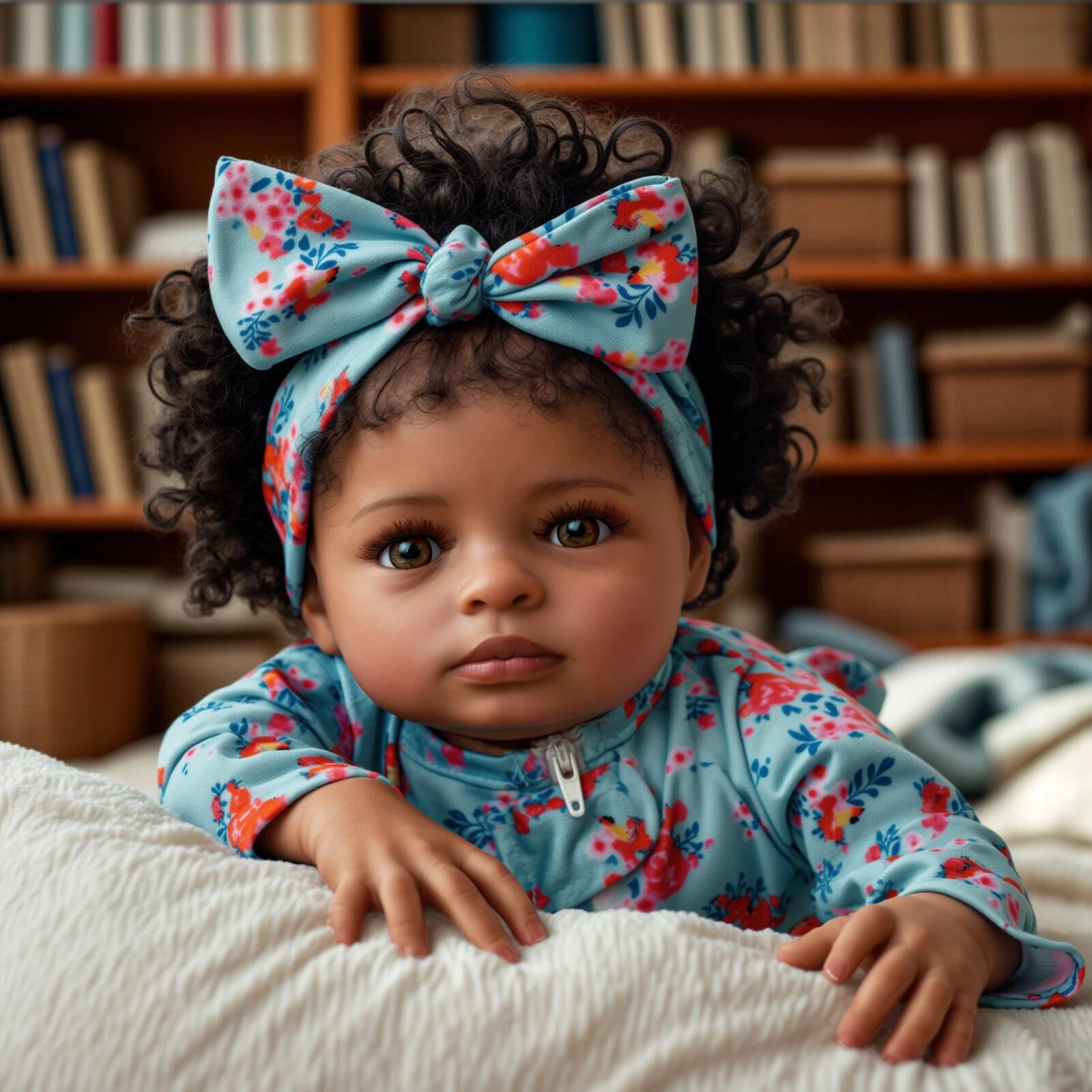 Amelia — 20-Inch Brown-Eye Soft-Body Reborn Girl Doll — product image 7