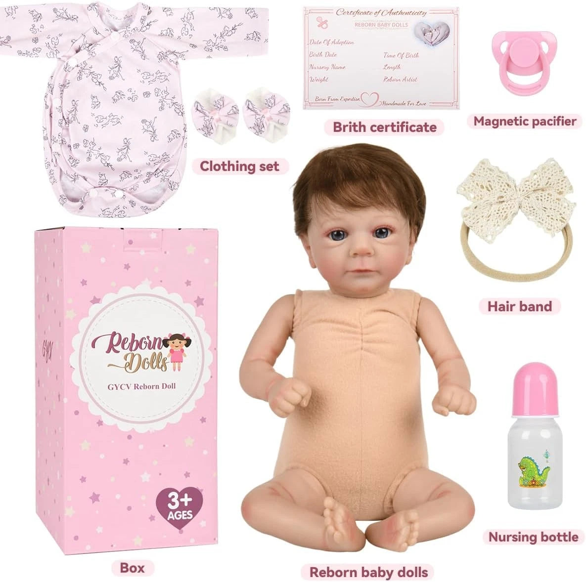 Luna — 18-Inch Lifelike Full-Body Reborn Girl Doll — product image 6