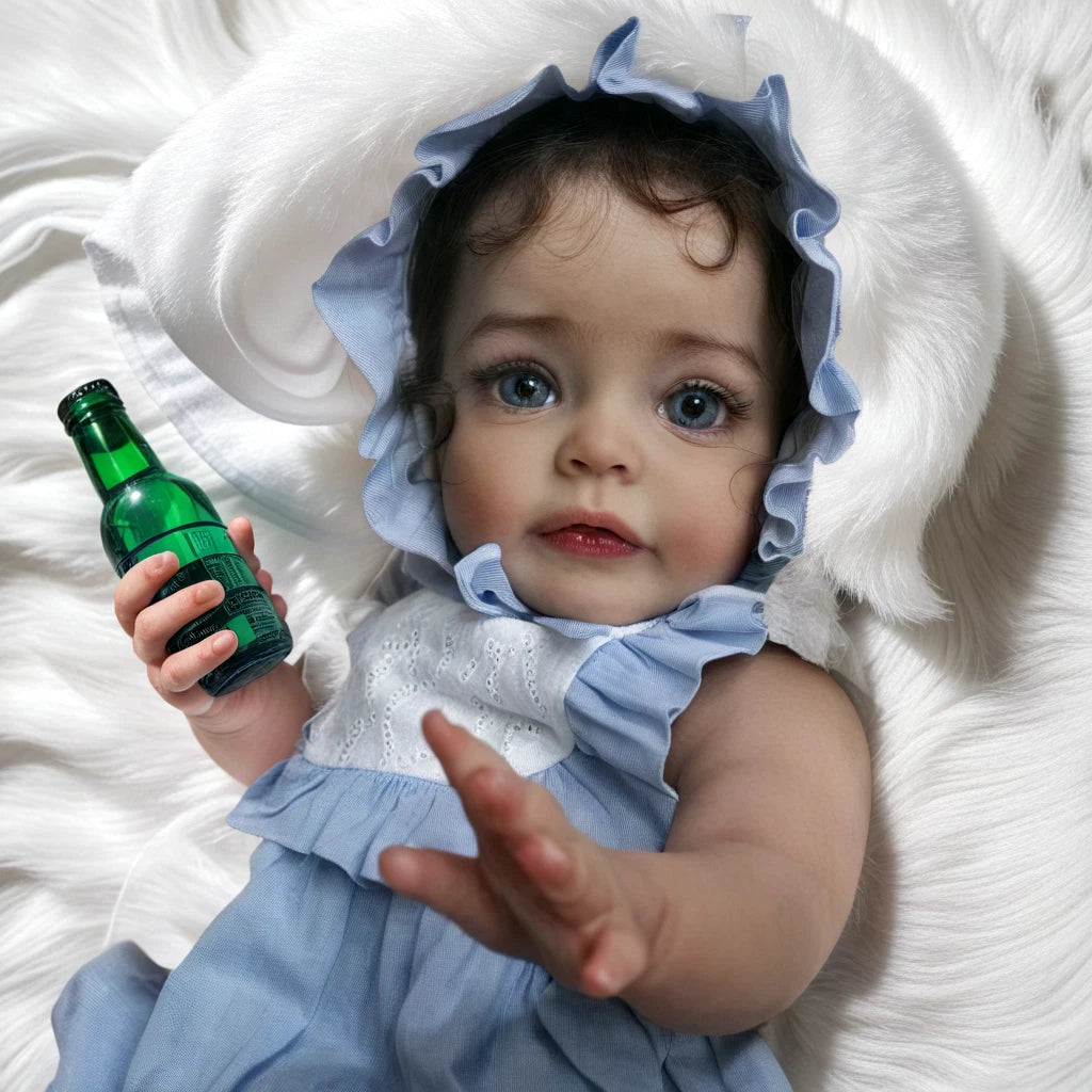Lucy — 22-Inch Black-Eye Full-Body Reborn Girl Doll — product image 3