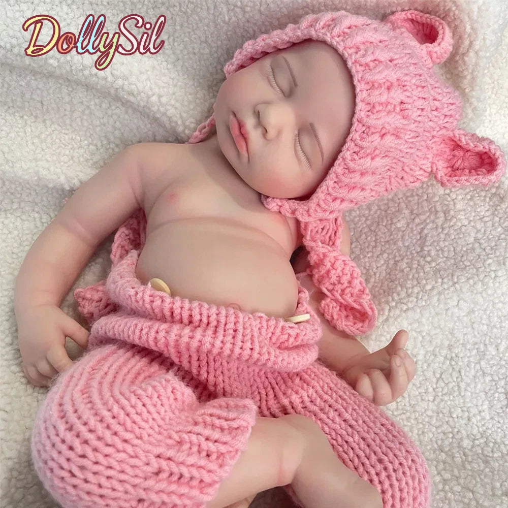 Ella — 18.9-Inch Sleeping Full Silicone Reborn Girl Doll — product image 1