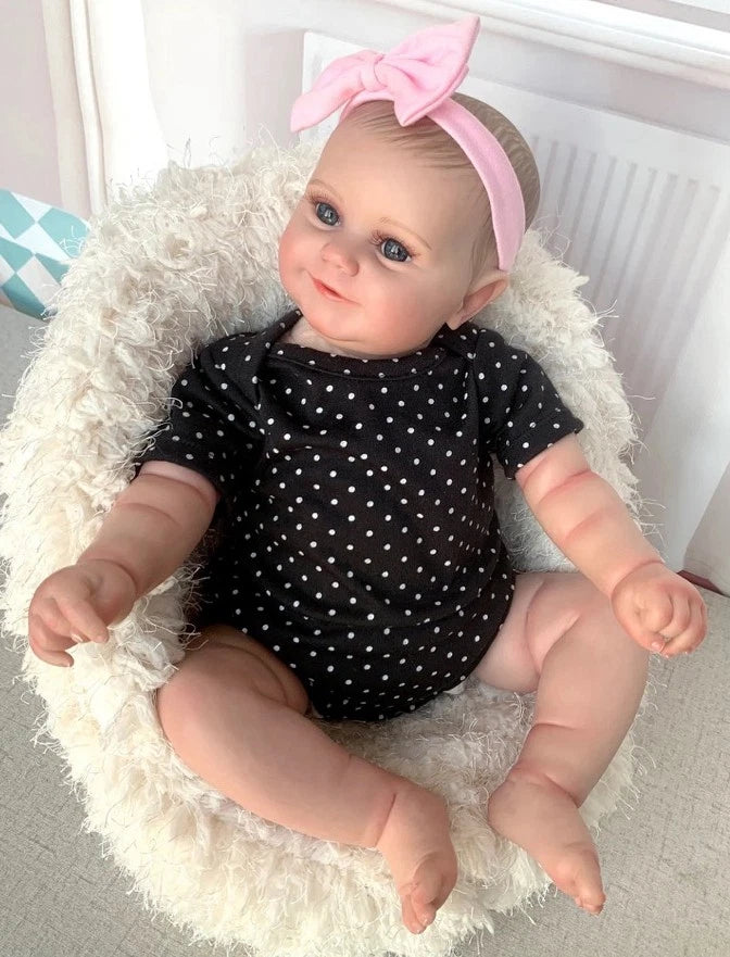 Cora — 20-Inch Blue-Eye Soft-Body Reborn Girl Doll — product image 4