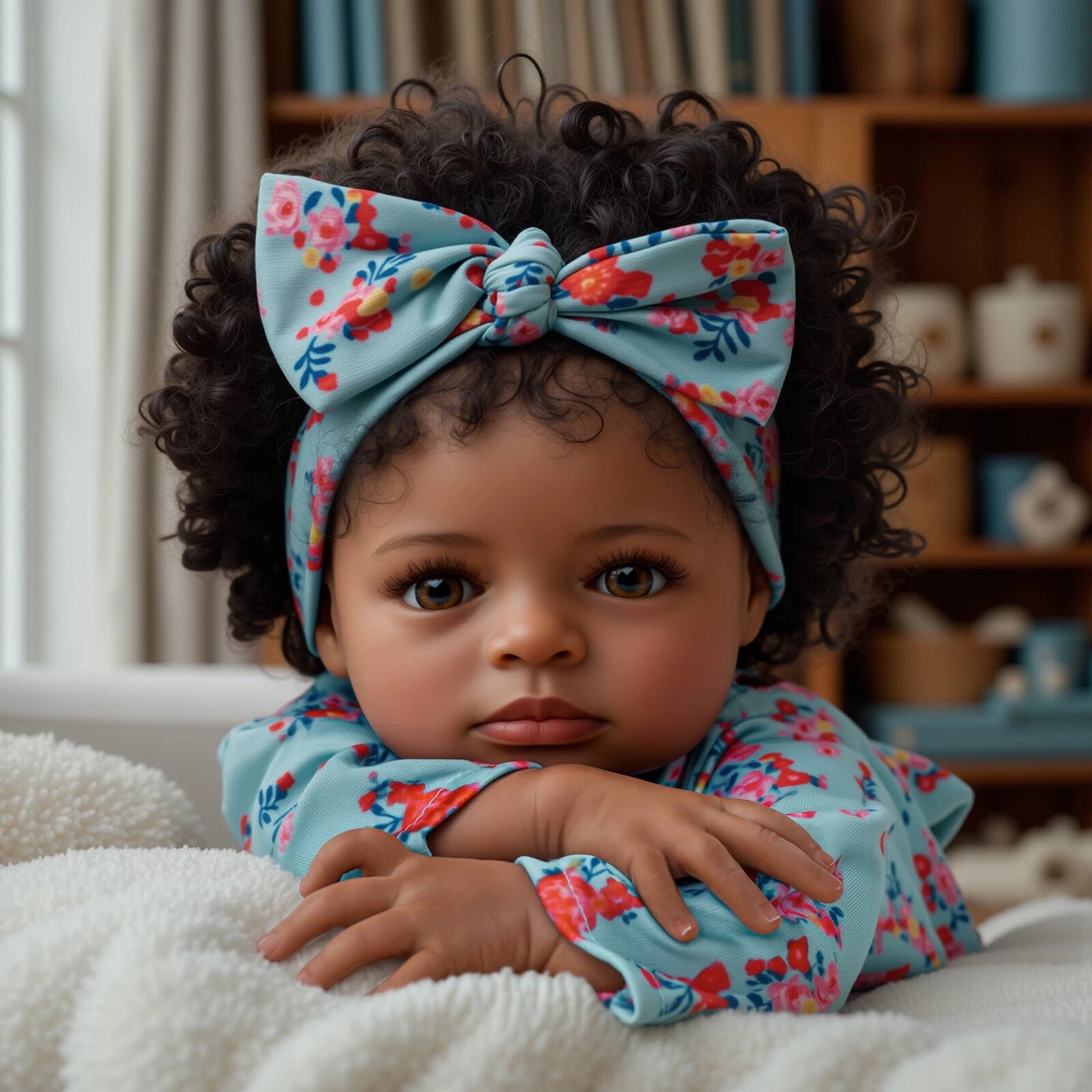 Amelia — 20-Inch Brown-Eye Soft-Body Reborn Girl Doll — product image 3