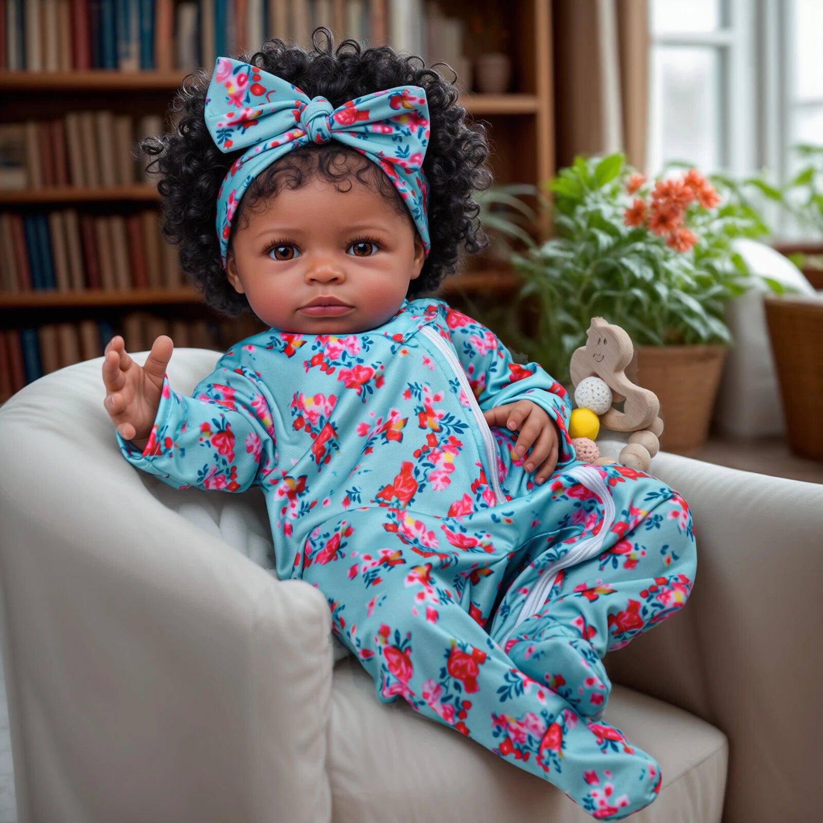 Amelia — 20-Inch Brown-Eye Soft-Body Reborn Girl Doll — product image 4