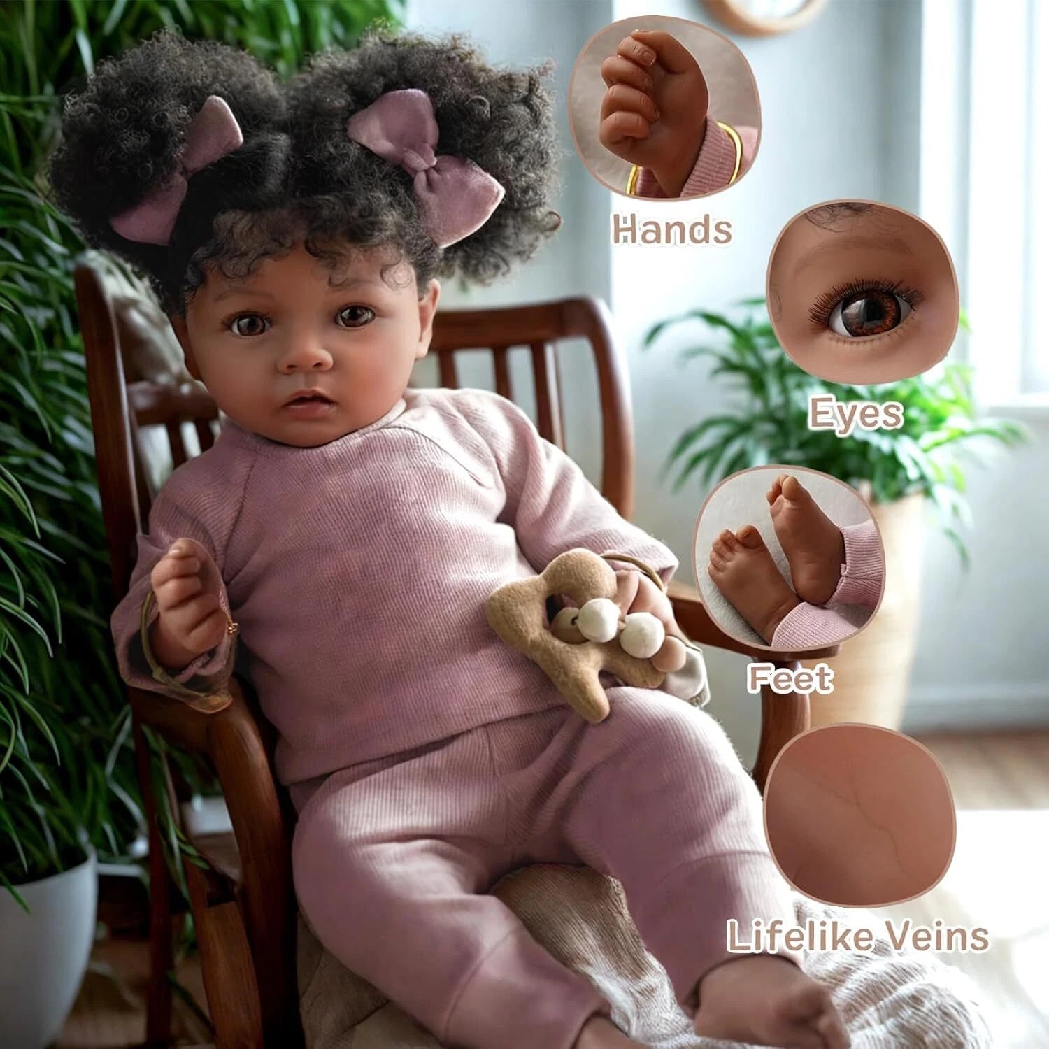 Chloe — 20-Inch Lifelike Soft-Body Reborn Girl Doll — product image 3